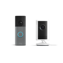 Speckled Grey:Battery Video Doorbell (newest gen) + Indoor Camera Plus