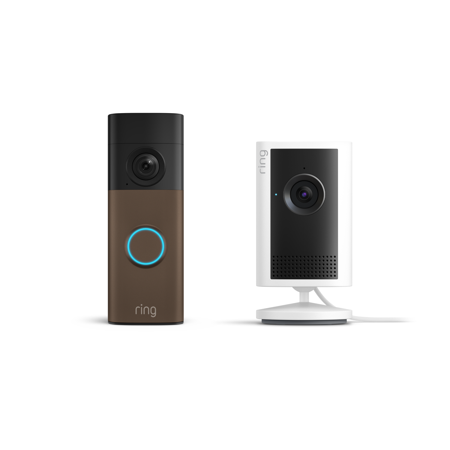 Matte Mocha:Battery Video Doorbell (newest gen) + Indoor Camera Plus (white)