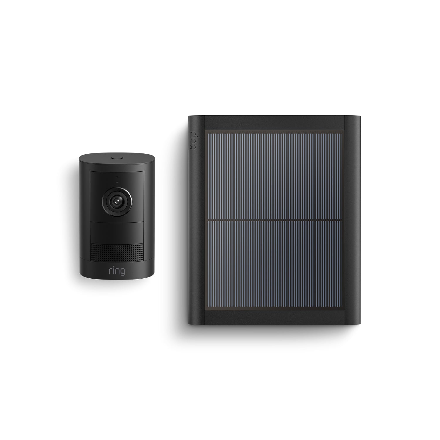 Black:Outdoor Camera 2K Solar