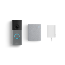 Speckled Grey:Wired Video Doorbell (2nd generation) with Plug-In Adapter + Chime (3rd generation)