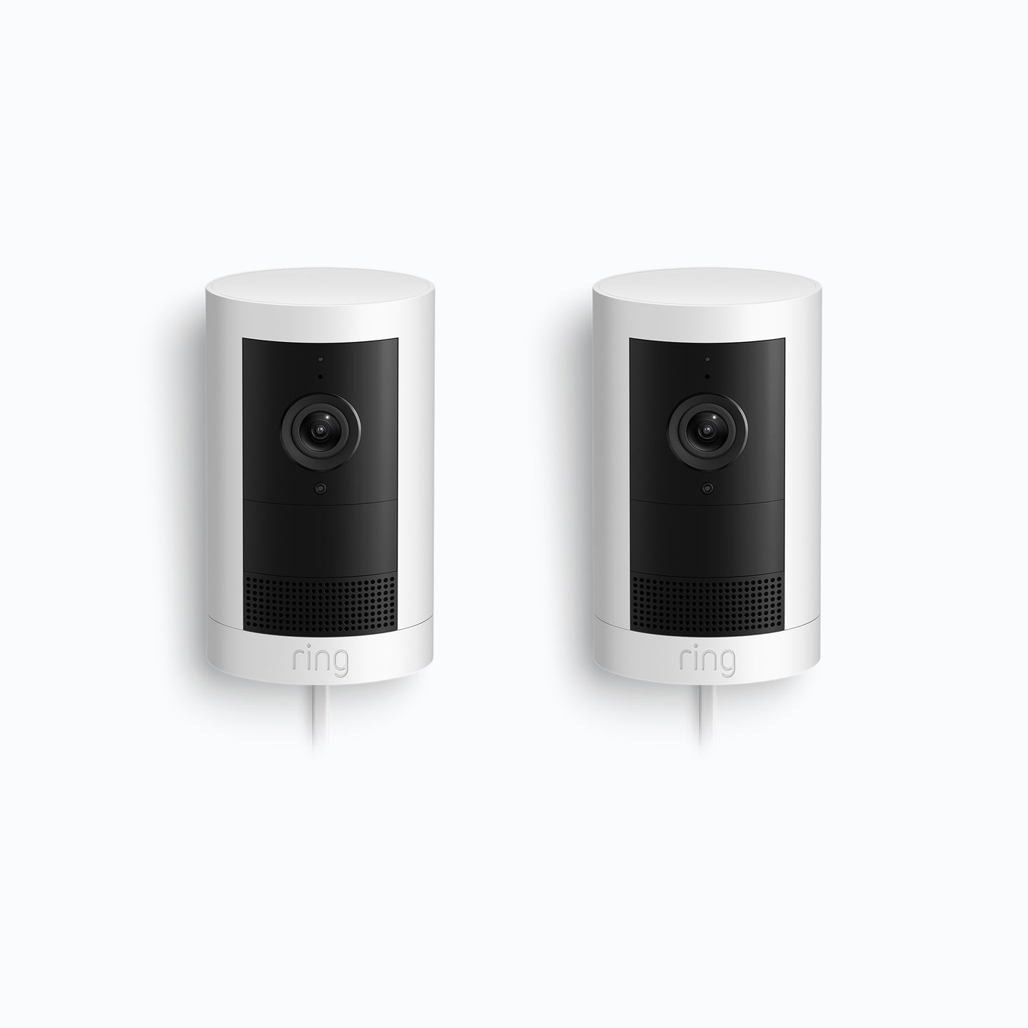2-Pack Outdoor Camera Plus Plug-in (Featuring 2K Video with Ring Vision)