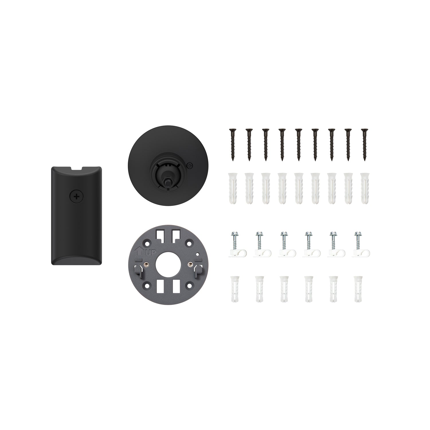 Black:Spare Parts Kit for Cameras  Spotlight Cam Pro (2nd Gen), Plug-In