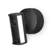 Black:Spotlight Cam Pro (newest gen) with PoE Adaptor
