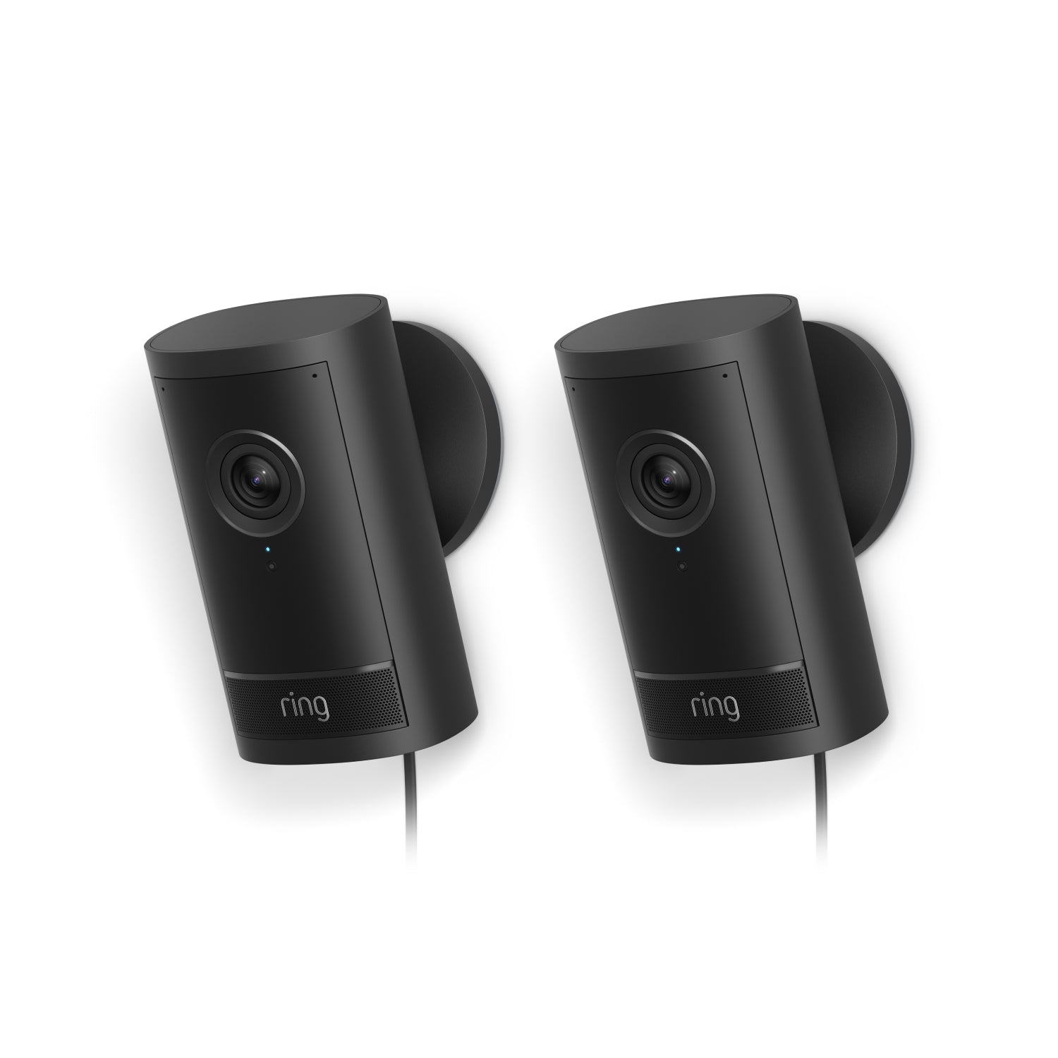 Black:2 Pack Outdoor Camera Pro Plug-in