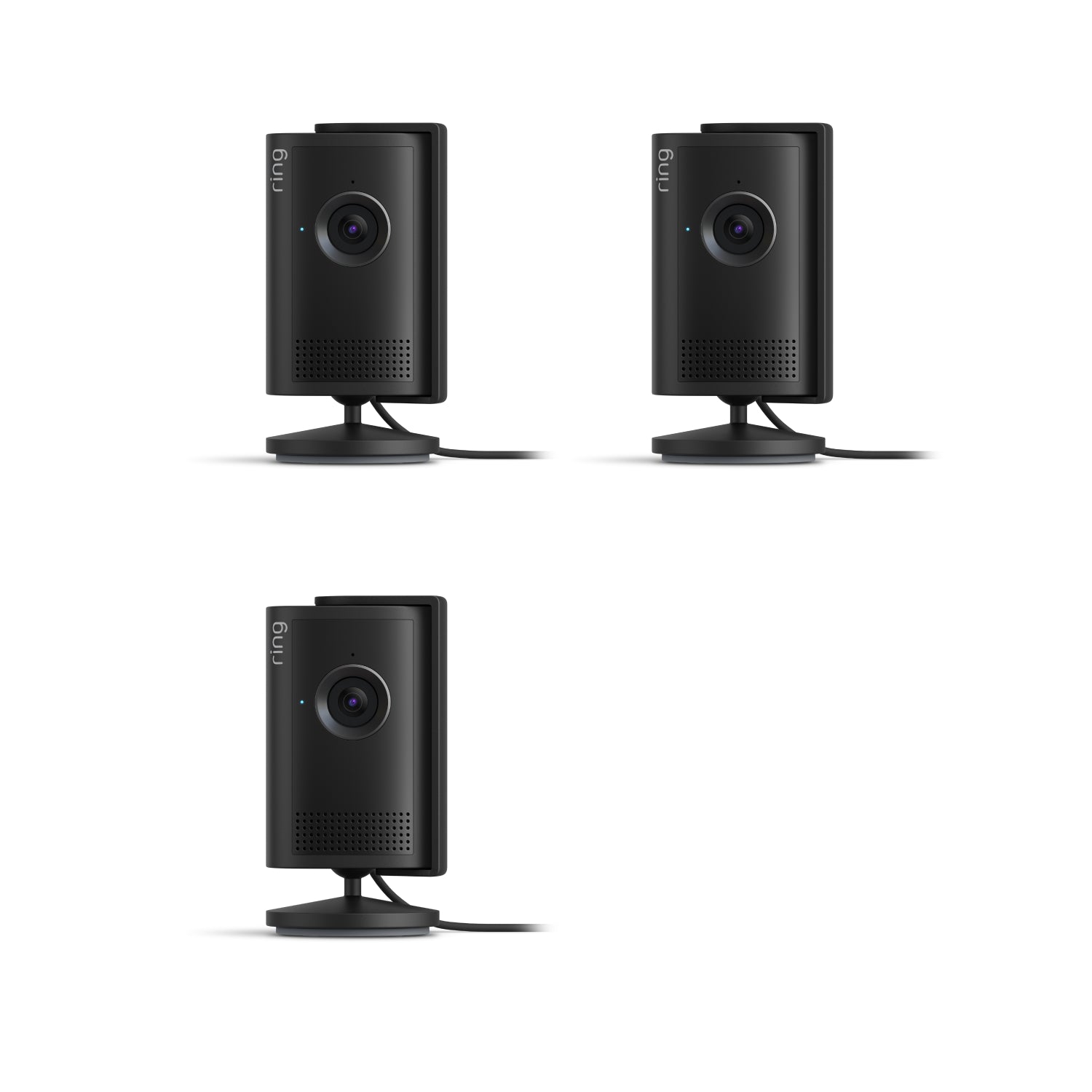 Black:3-Pack Indoor Camera Plus