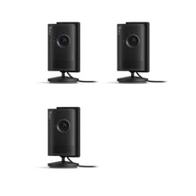 Black:3-Pack Indoor Camera Plus
