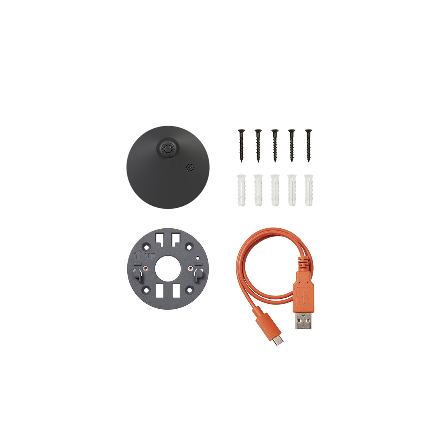 Black:Spare Parts Kit  (Outdoor Camera 2K Battery)