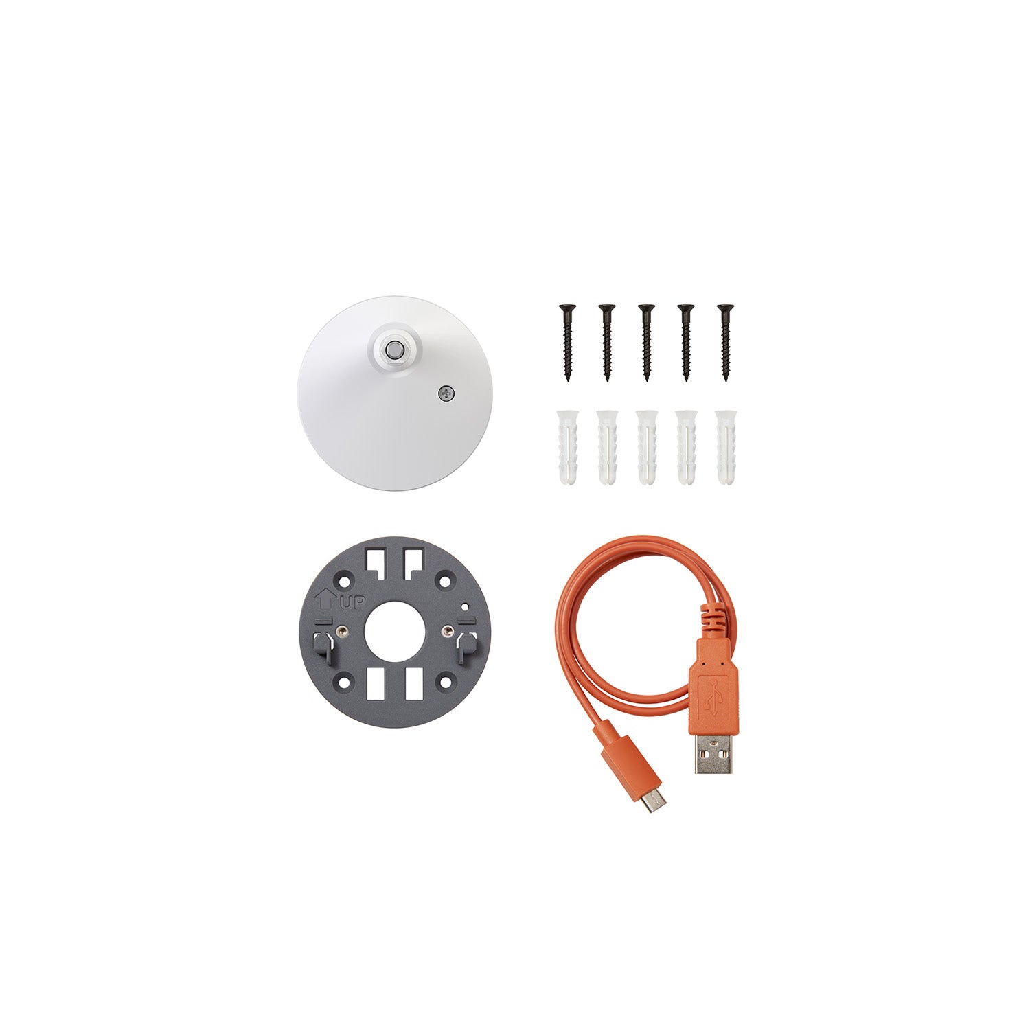 White:Spare Parts Kit  (Outdoor Camera 2K Battery)