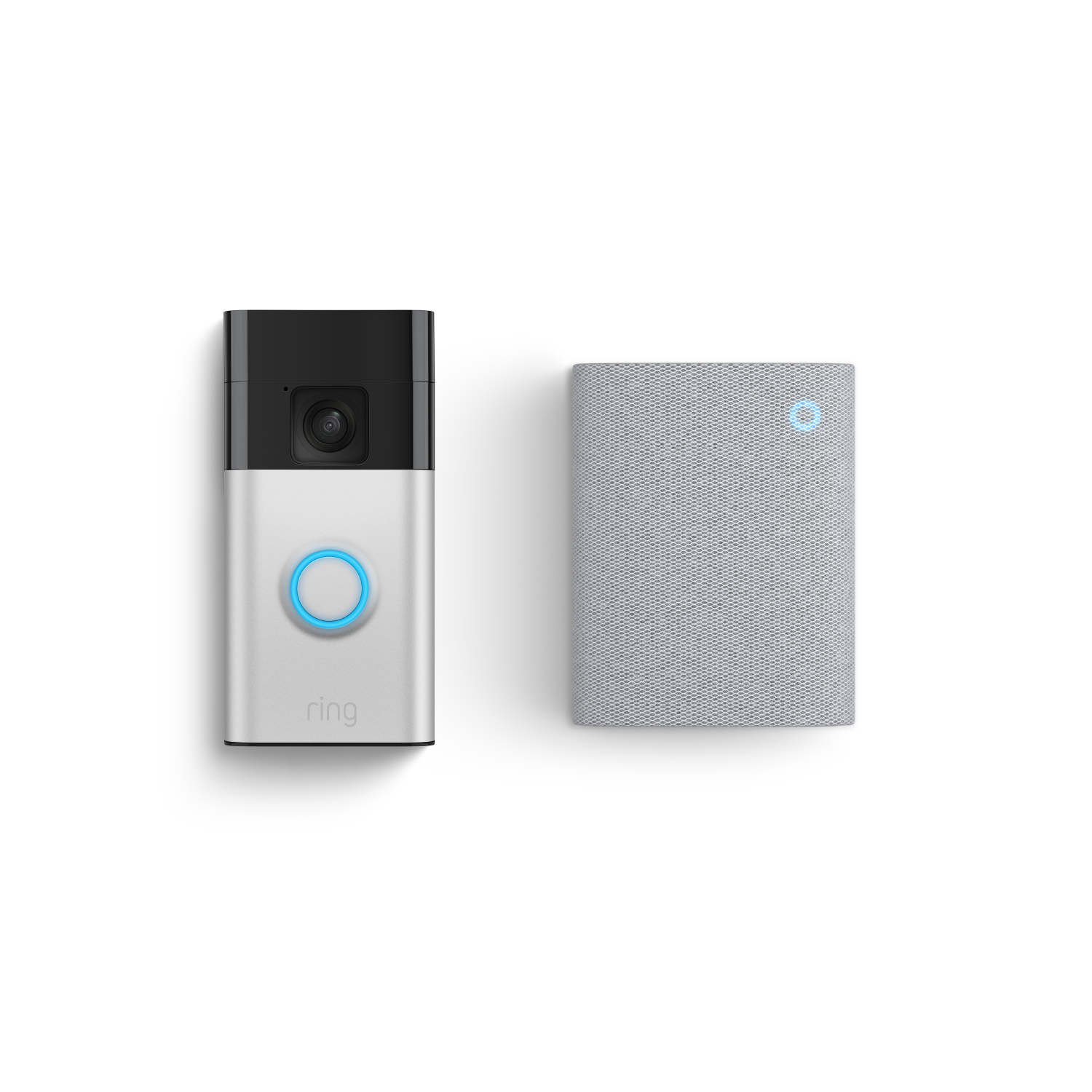 Satin Nickel:Battery Video Doorbell + Chime (3rd Gen)