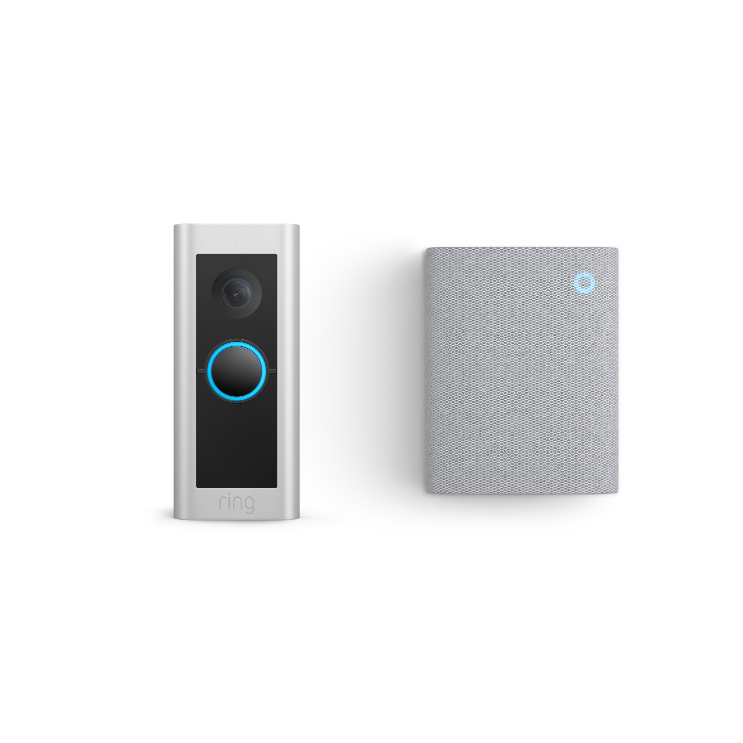 Satin Nickel:Wired Video Doorbell Pro + Chime (3rd Gen)