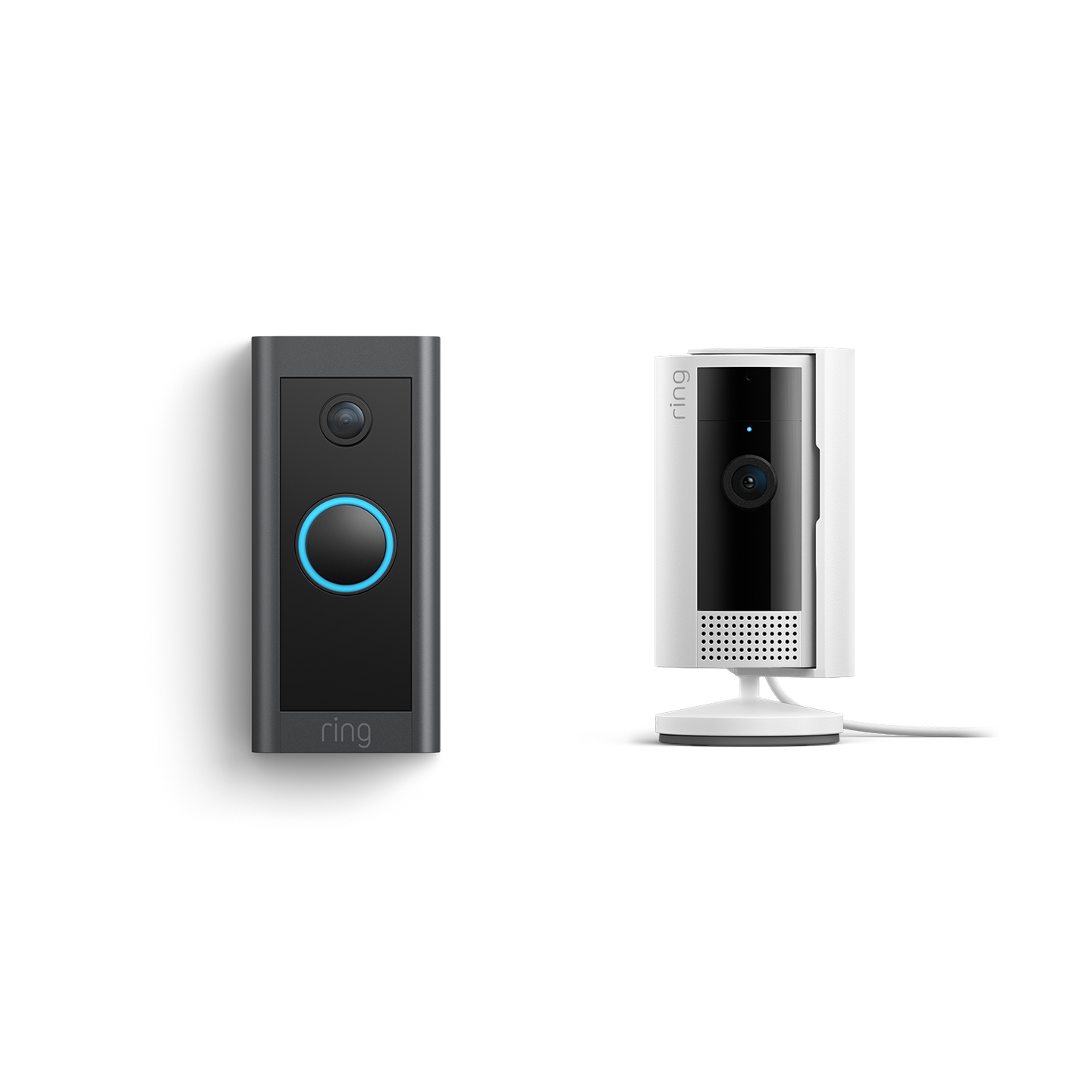 Black: Video Doorbell Wired + Indoor Camera (2nd Gen)