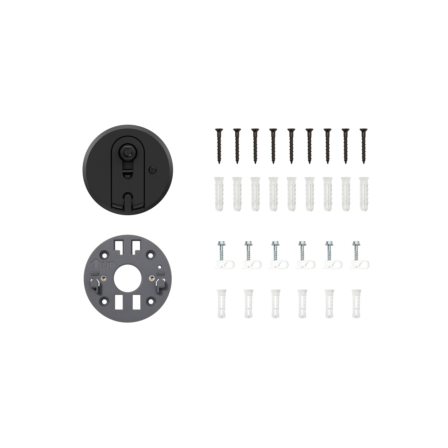 Black:Spare Parts Kit (For Outdoor Camera Plus Plugin)