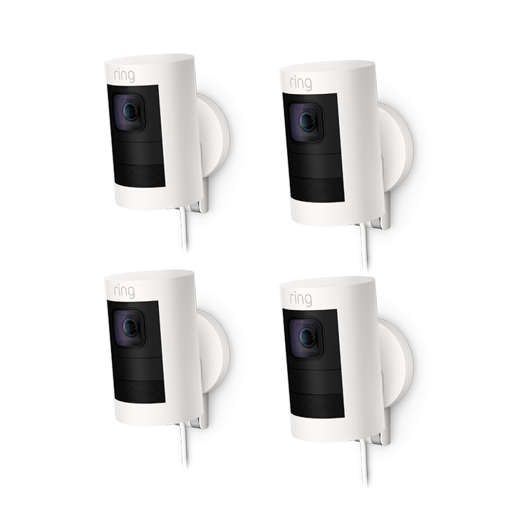 White:4-Pack Stick Up Cam Elite