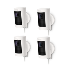 White:4-Pack Stick Up Cam Elite