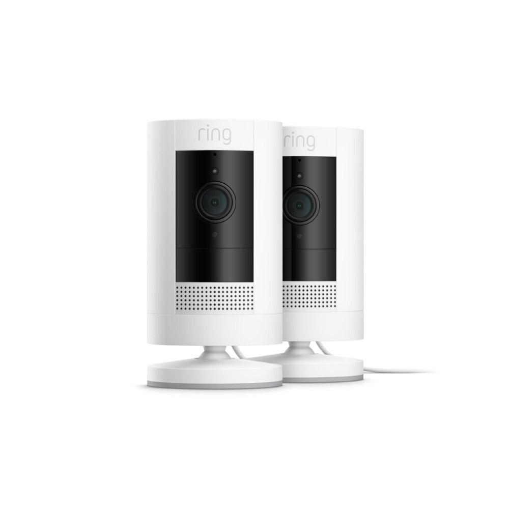 White:2-Pack Stick Up Cam Plug-In