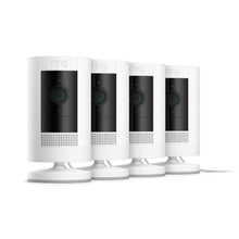 White:4-Pack Stick Up Cam Plug-In