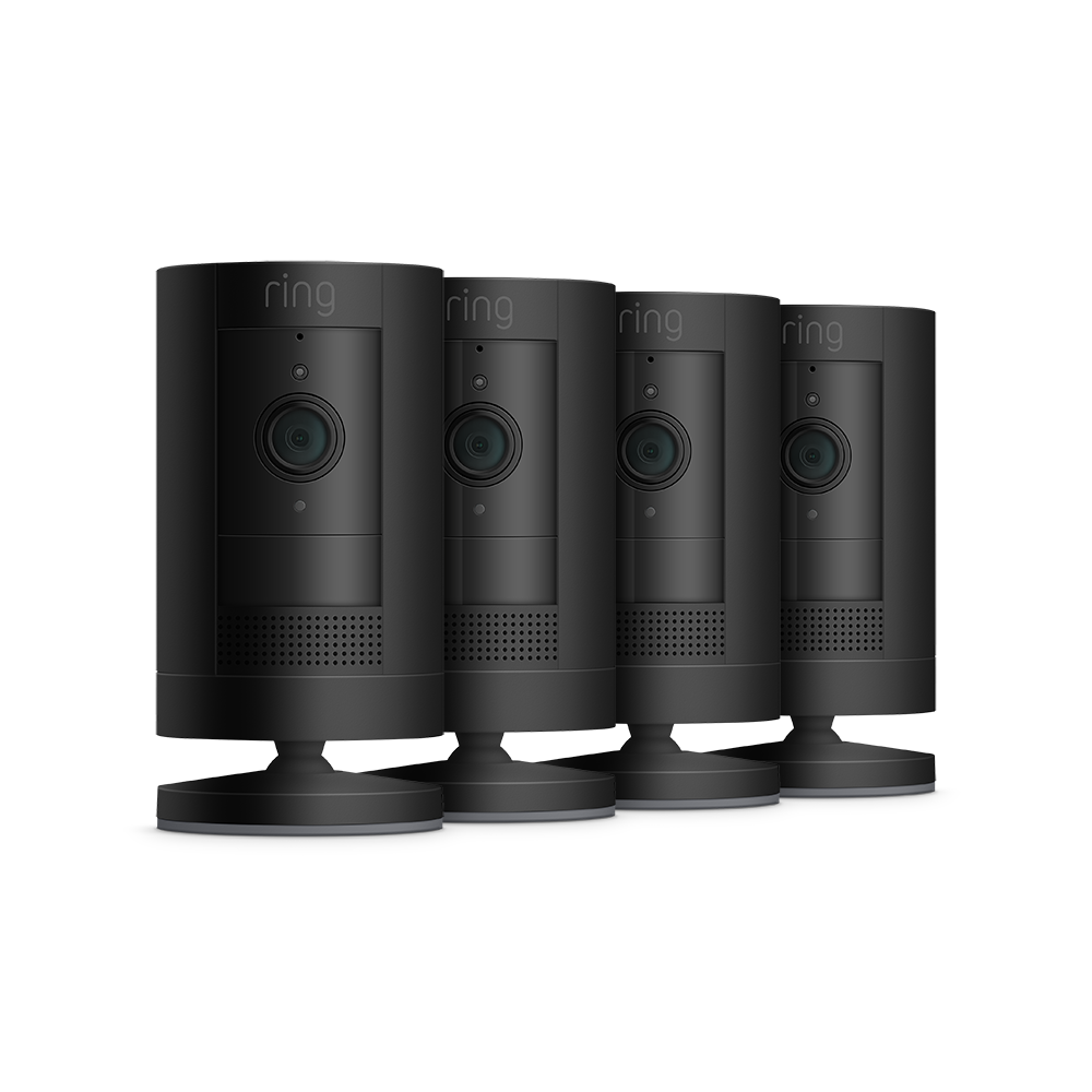 Black:4-Pack Stick Up Cam Battery