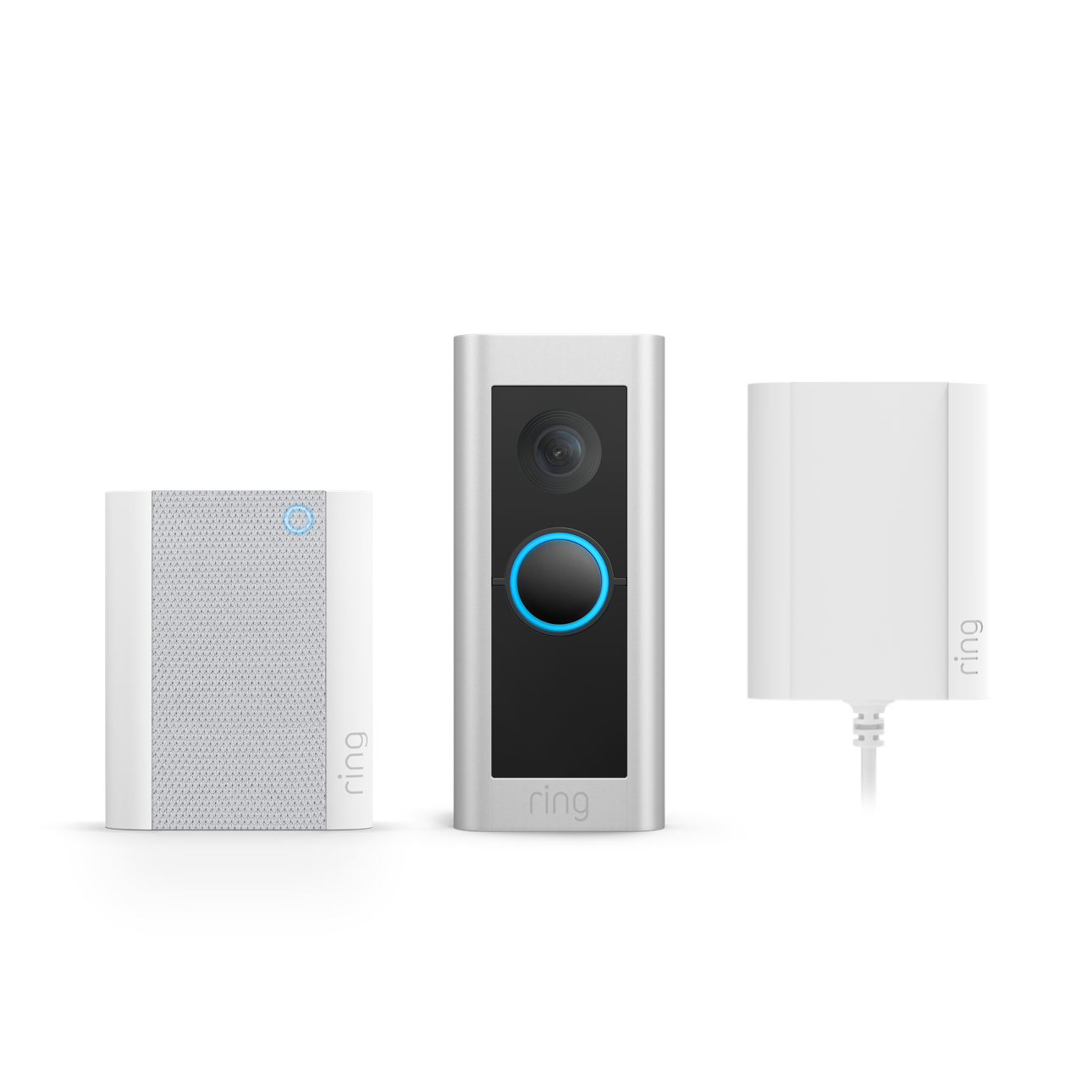 Satin Nickel:Wired Video Doorbell Pro Plug-in with Chime (Formerly Video Doorbell Pro 2 with Plug-in Adapter + Chime)