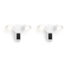 White:2-Pack Floodlight Cam Wired Plus