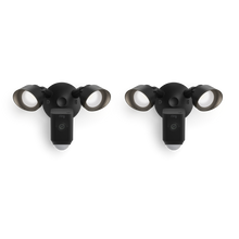 Black:2-Pack Floodlight Cam Wired Plus