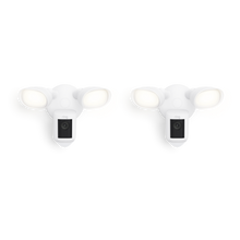 White:2-Pack Floodlight Cam Wired Pro