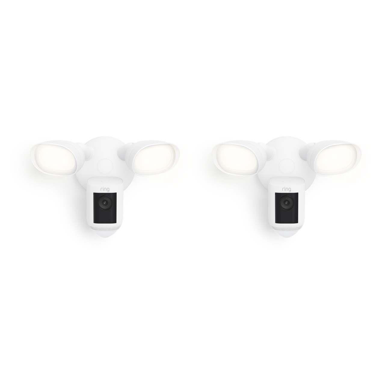 White:2-Pack Floodlight Cam Wired Pro