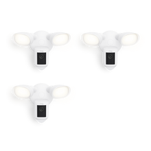 White:3-Pack Floodlight Cam Wired Pro