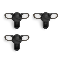 Black:3-Pack Floodlight Cam Wired Pro