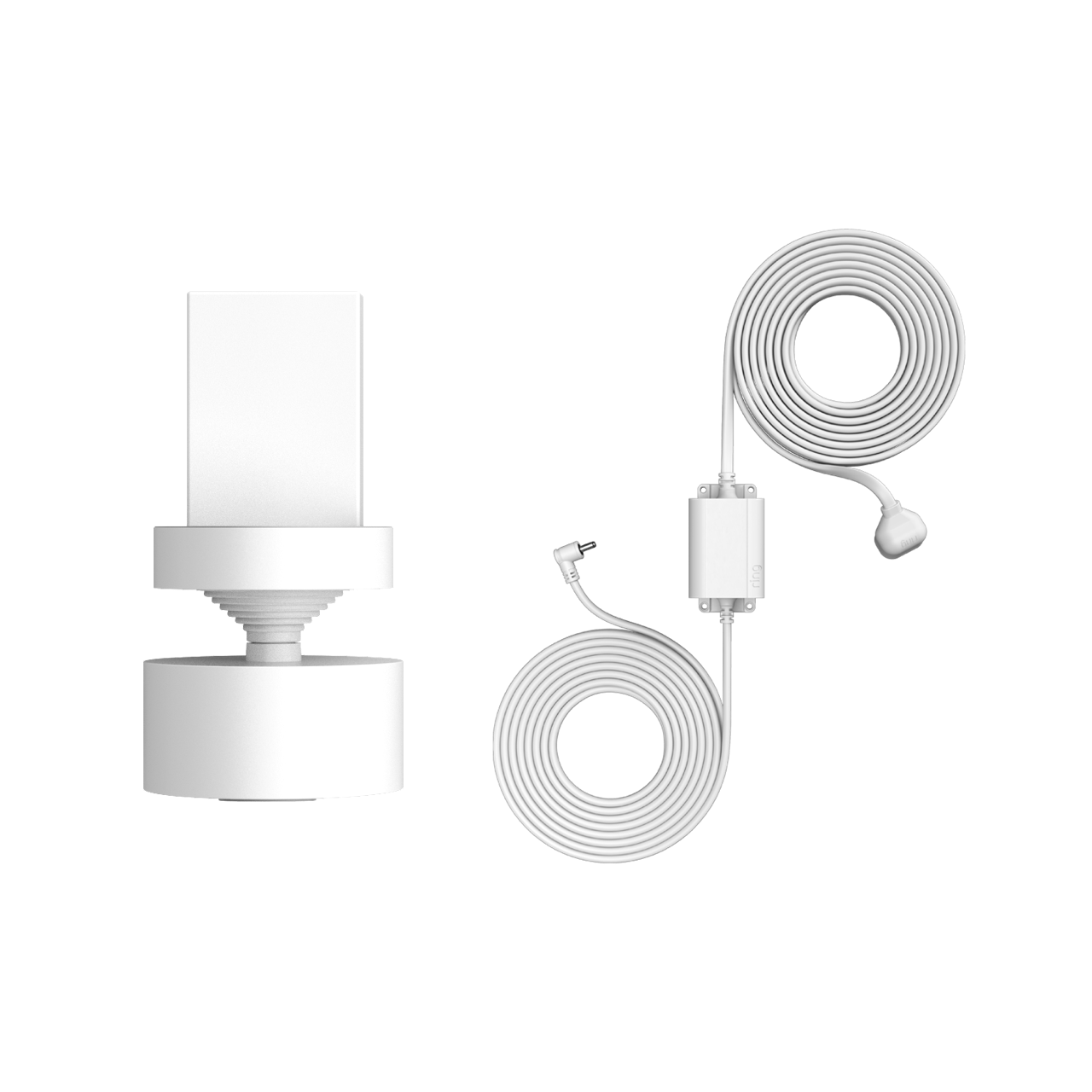 White:Pan-Tilt Mount with Indoor/Outdoor Power Adapter (Stick Up Cam Battery (3rd Gen))