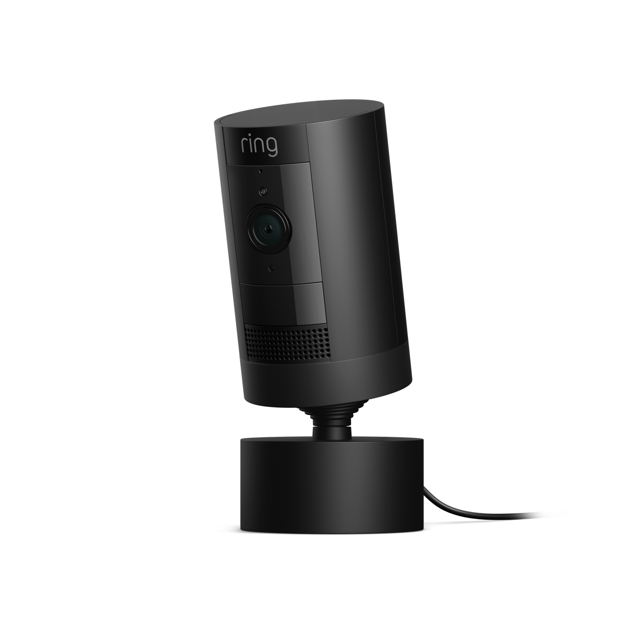 Black:Stick Up Cam Plug-In with Pan-Tilt Mount