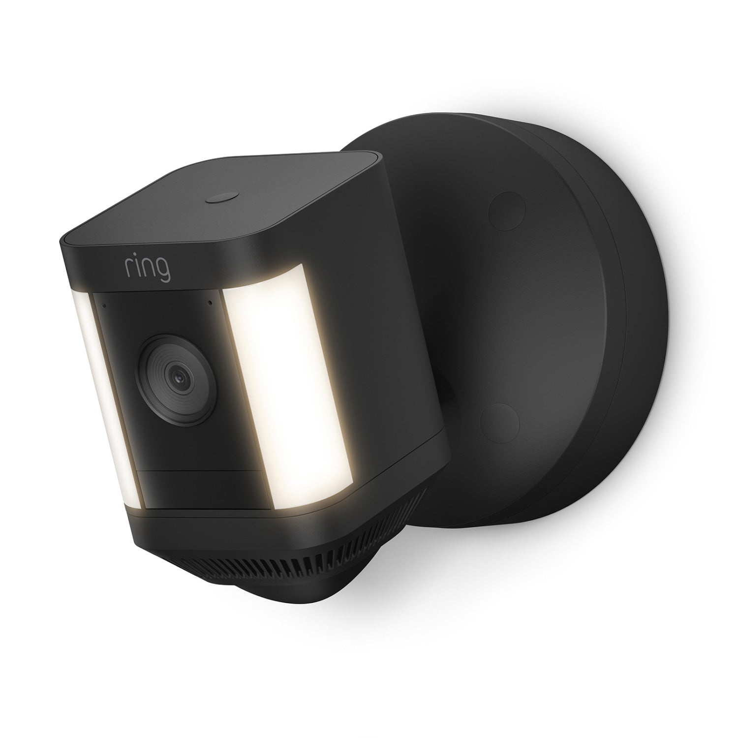 Black:Spotlight Cam Plus Wired