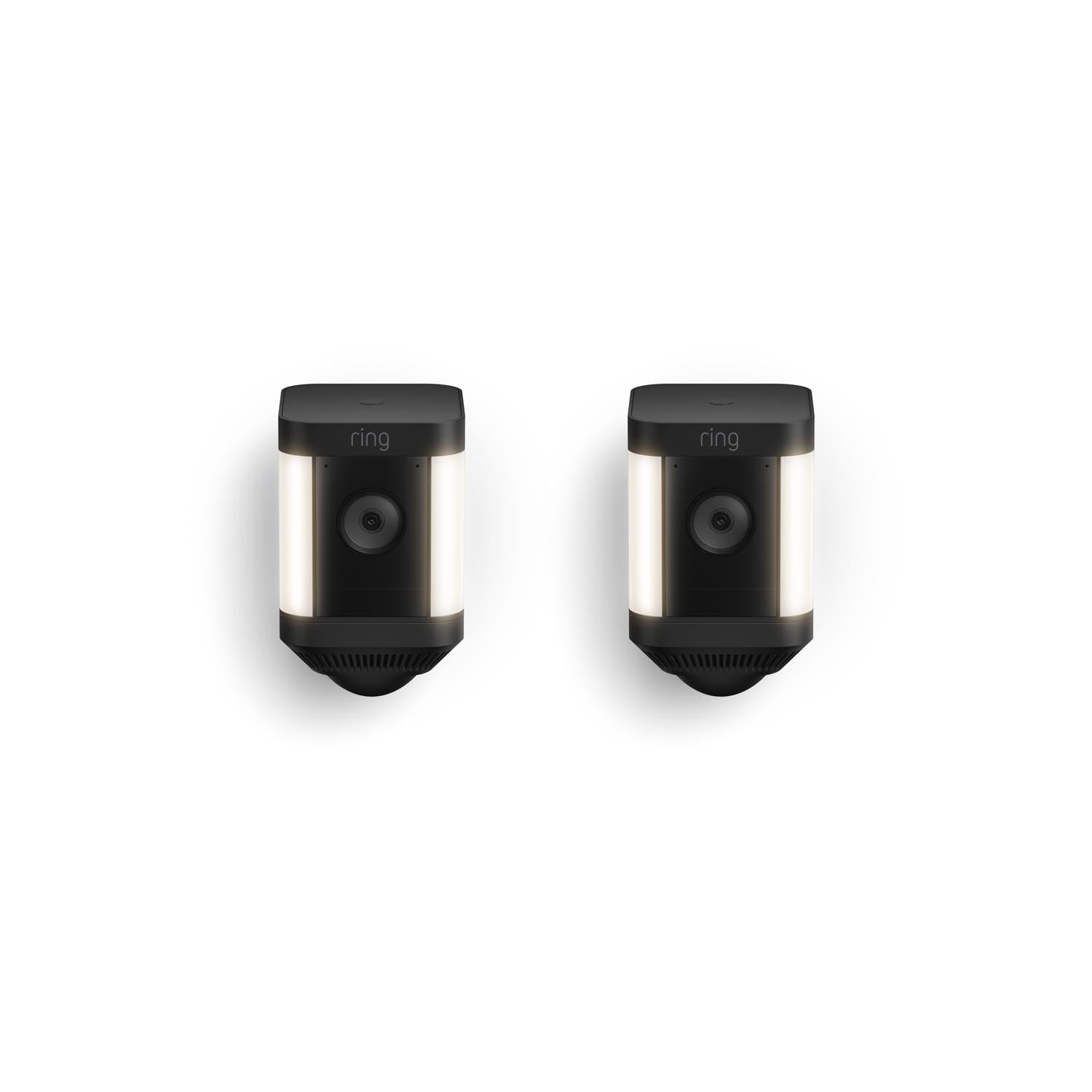 Black:2-Pack Spotlight Cam Plus Battery