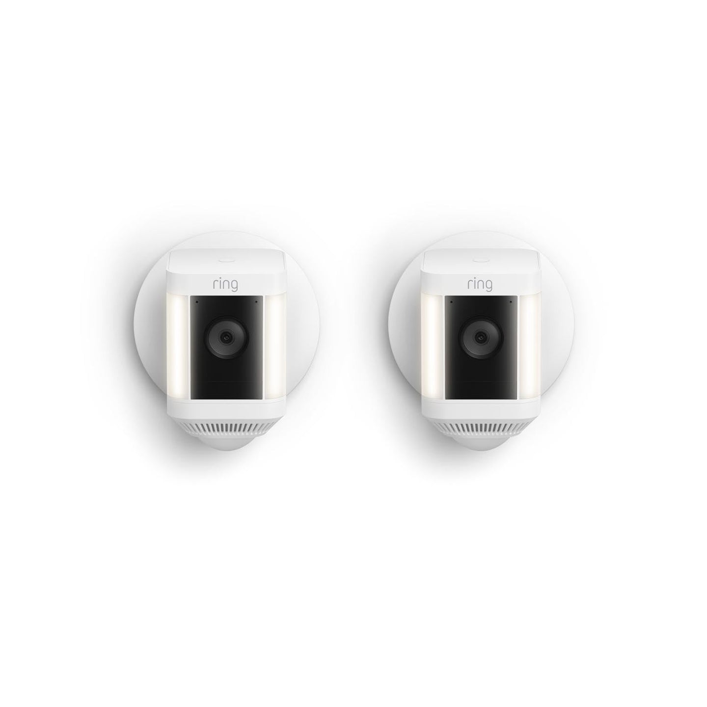 White:2-Pack Spotlight Cam Plus Wired