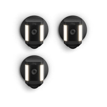 Black:3-Pack Spotlight Cam Plus Wired