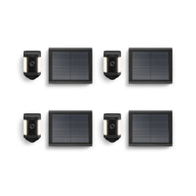 Black:4-Pack Spotlight Cam Plus Solar