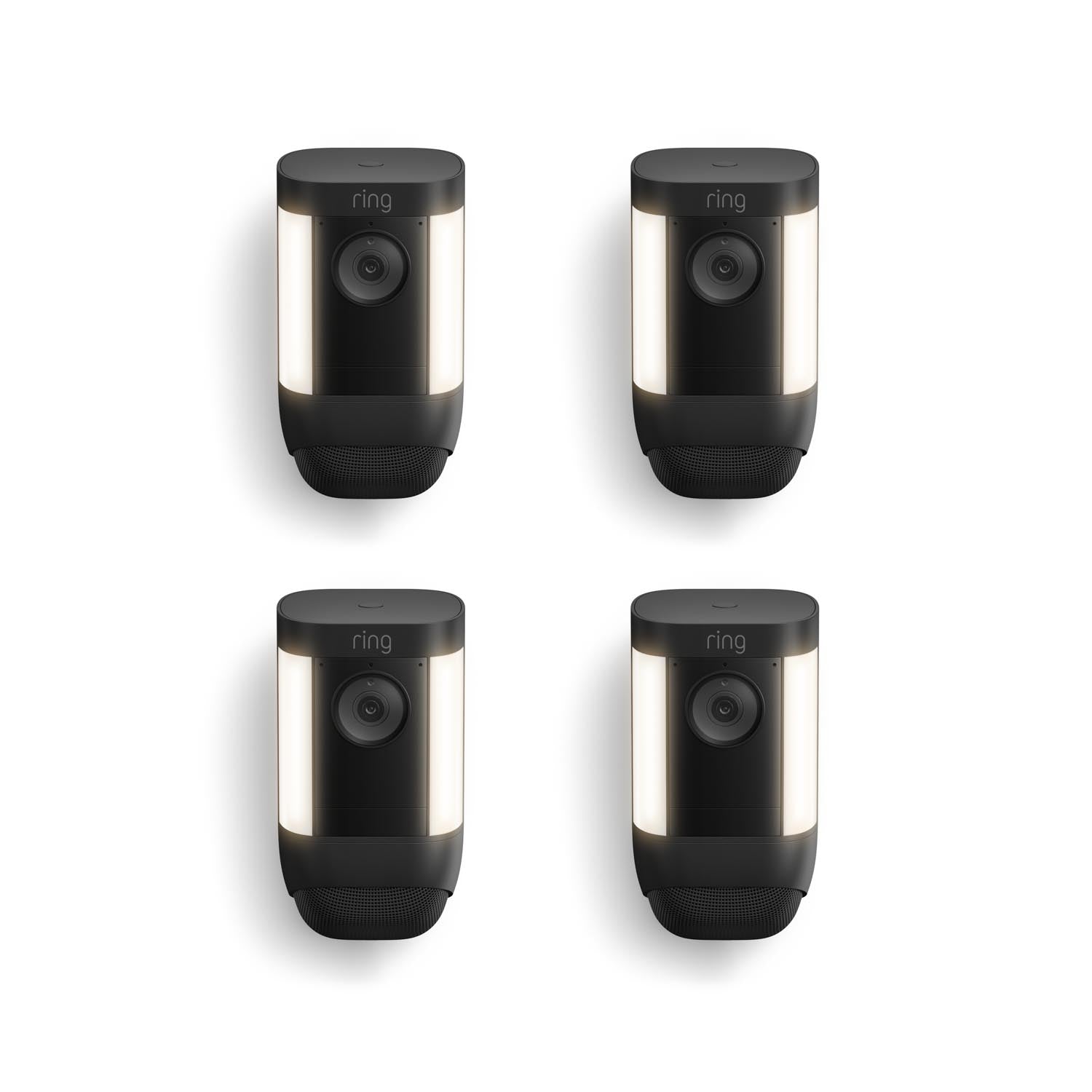 Black:4-Pack Spotlight Cam Pro Battery