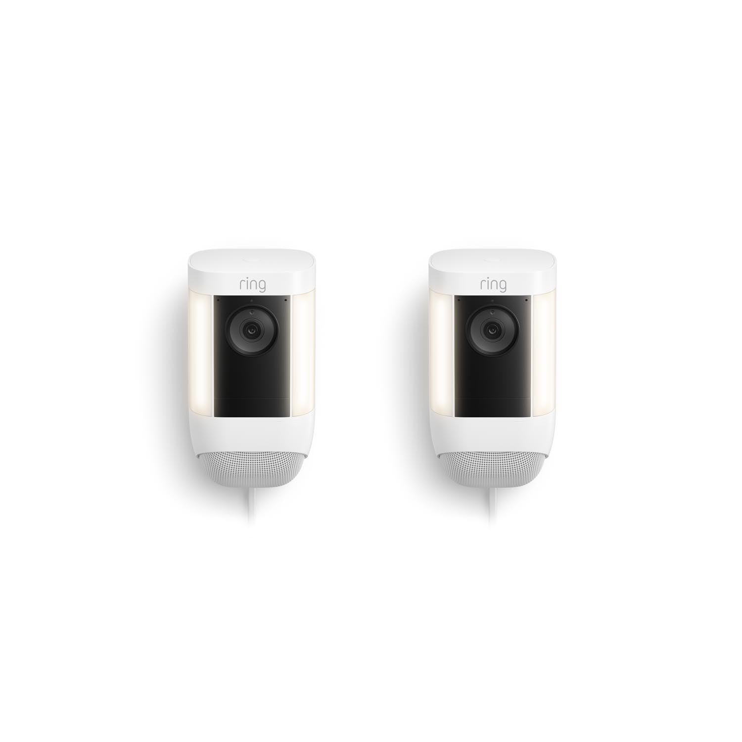 White:2-Pack Spotlight Cam Pro Plug-In