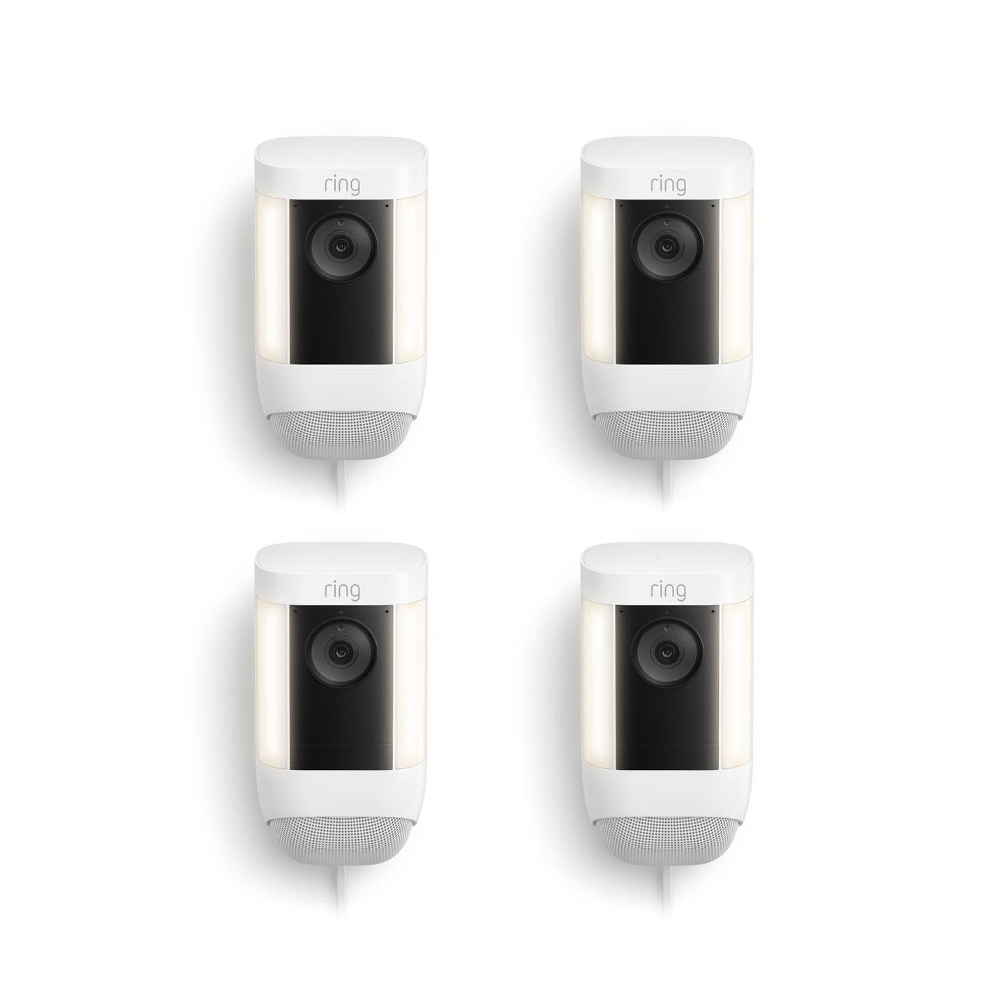 White:4-Pack Spotlight Cam Pro Plug-In