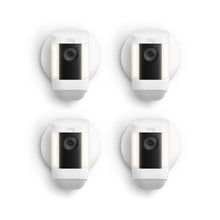 White:4-Pack Spotlight Cam Pro Wired