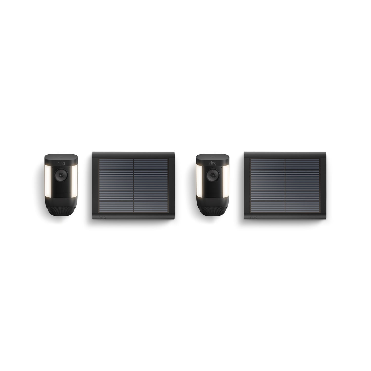 Black:2-Pack Spotlight Cam Pro Solar
