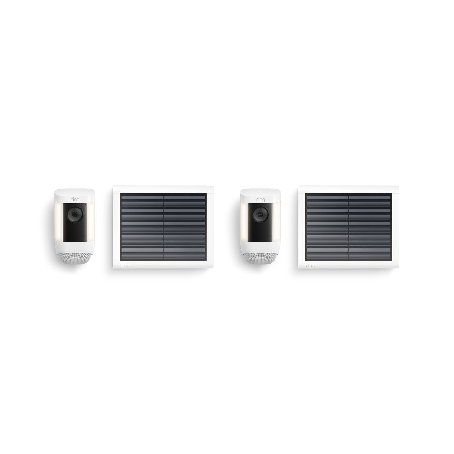 White:2-Pack Spotlight Cam Pro Solar