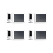 White:4-Pack Outdoor Security Camera | Stick Up Cam Solar