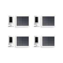 White:4-Pack Outdoor Security Camera | Stick Up Cam Solar
