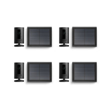 Black:4-Pack Outdoor Security Camera | Stick Up Cam Solar