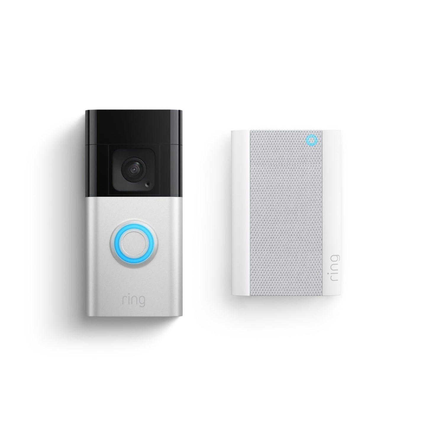 Satin Nickel:Battery Video Doorbell Plus + Chime Pro