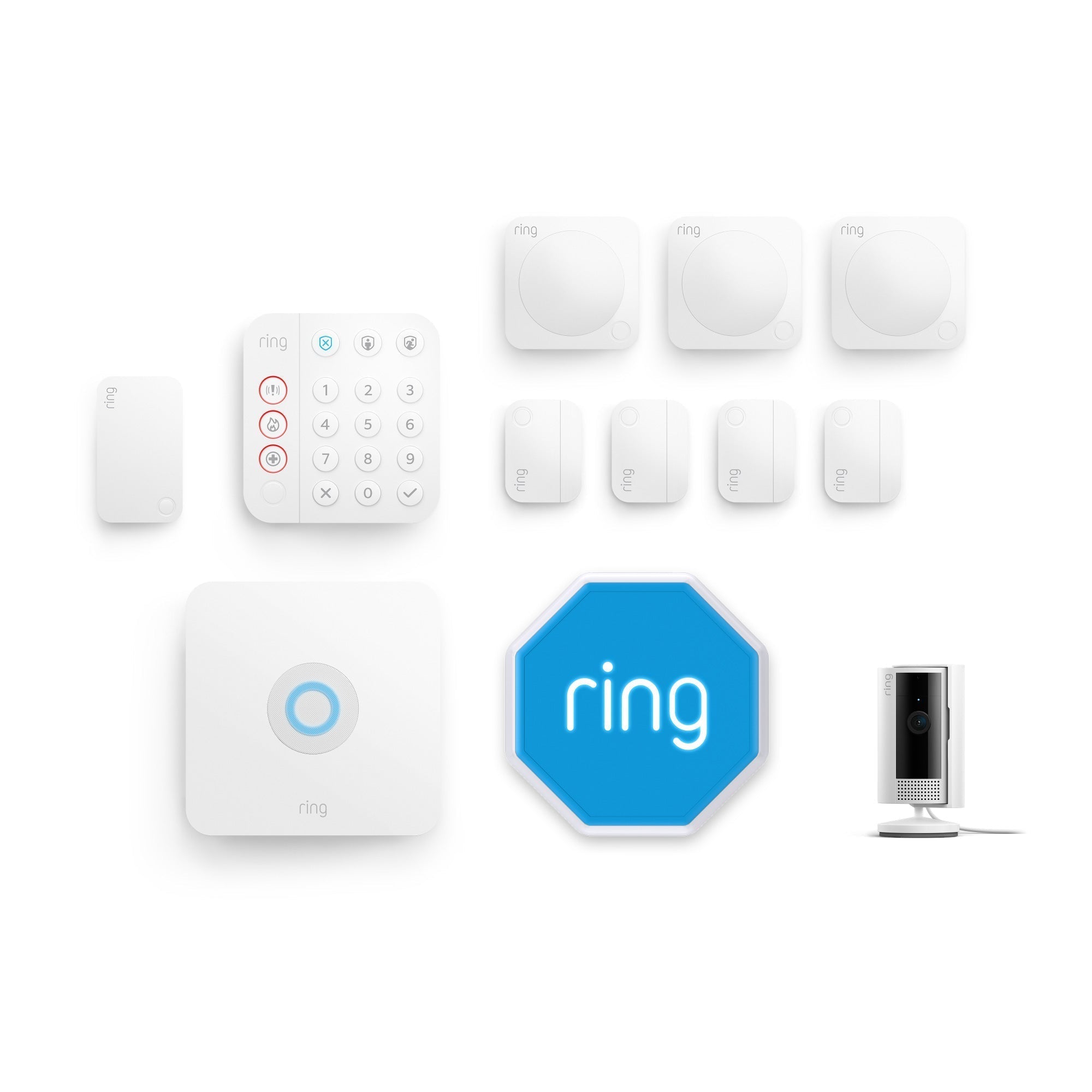 White:Alarm + Indoor Camera 2nd Gen Pack - L (with siren)