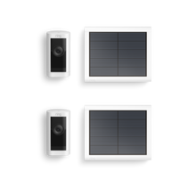 White:2-Pack Outdoor Camera Pro Solar (Stick Up Cam Pro)
