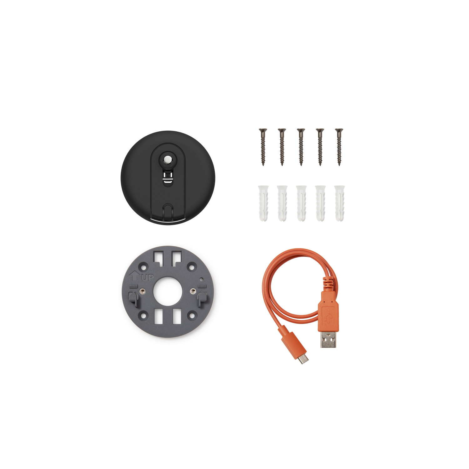 Black:Spare Parts Kit (Outdoor Camera Pro Battery - Stick Up Cam Pro)