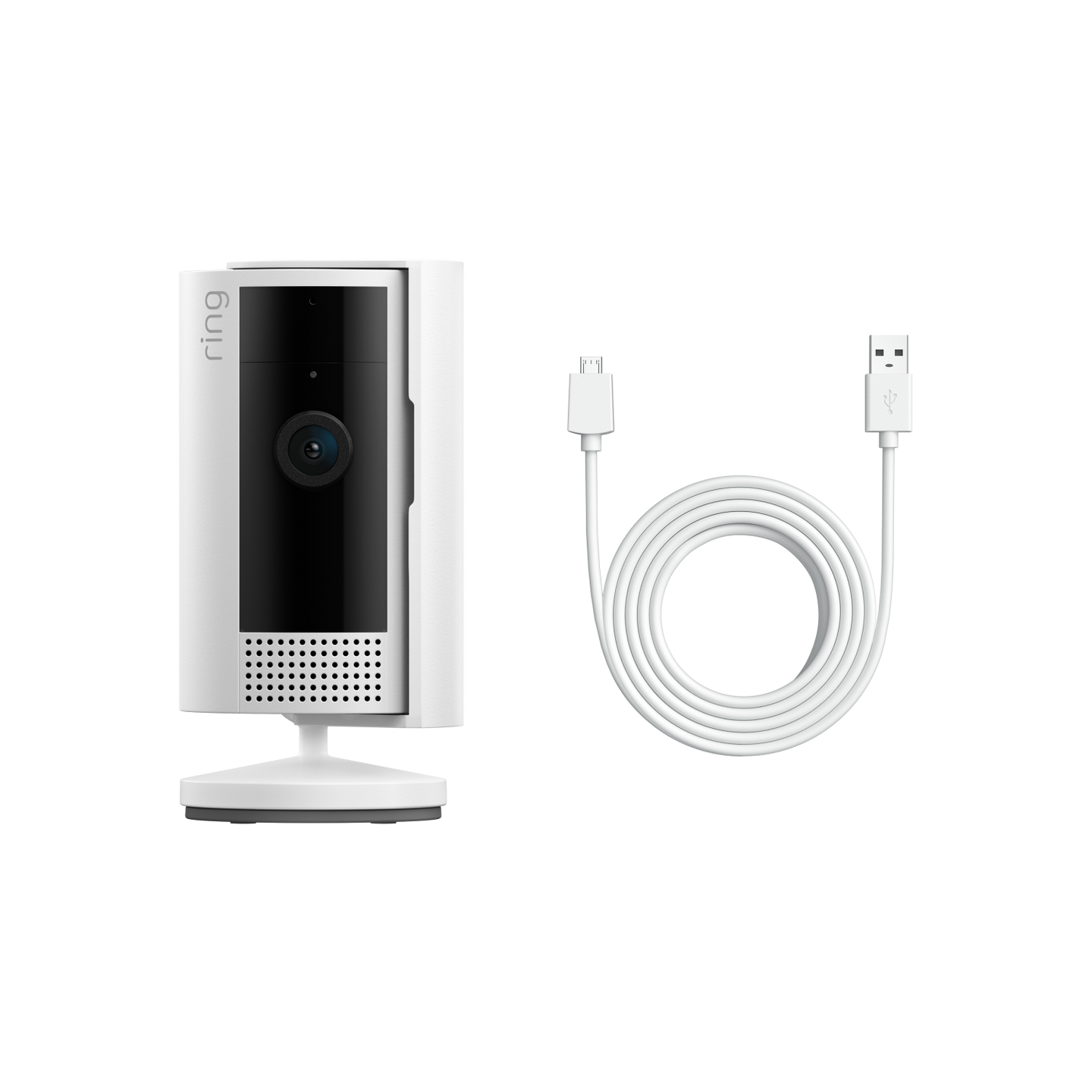White:Indoor Camera 2nd Gen + 3m USB-A to Micro USB Power Cable