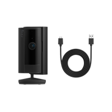 Black:Indoor Camera 2nd Gen + 3m USB-A to Micro USB Power Cable